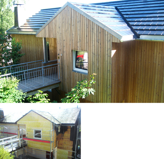Legging av Lerk-panel med etterisolering